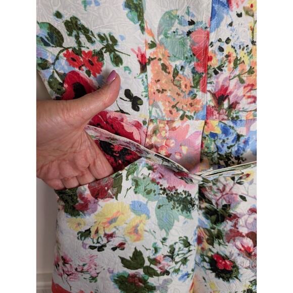 Danny and Nicole Dress Sz 4 Floral Print Pockets Sleeveless Summer Bloom Cottage - Picture 4 of 16